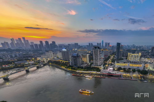 福建福州 闽江夜游美如画