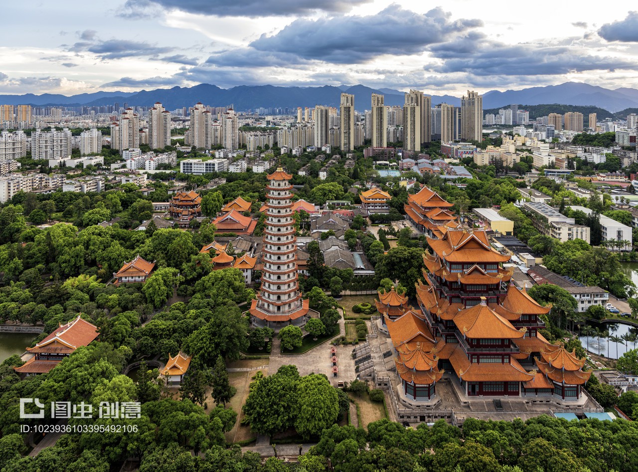 西禅寺。拍摄于福建省福州市鼓楼区西禅寺