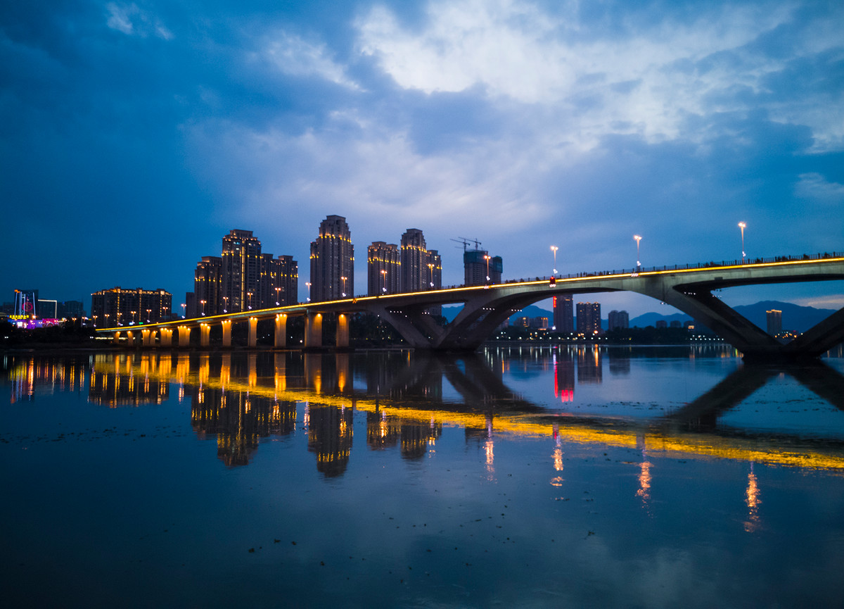 福州尤溪洲大桥夜景